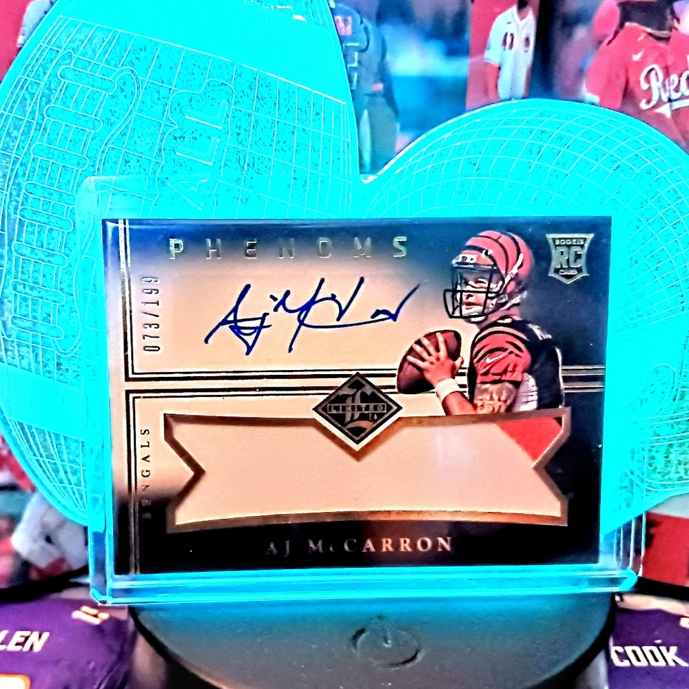 A.J McCarron Rookie Patch Auto #'d to /199